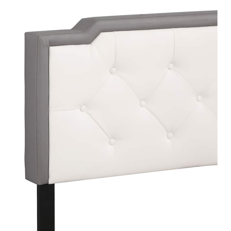 White Full Bed with Sleek Transitional Frame, Crisp Finish and Durable Construction for Comfortable Bedroom Décor