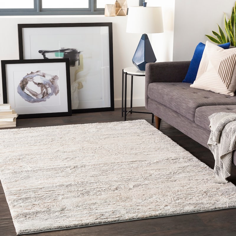 Livabliss Lido Plush Striped Area Rug - Camel - 2' x 3'