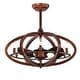 preview thumbnail 2 of 4, Copper Grove Raton 29-inch Antique Bronze Ceiling Fan 6 Light