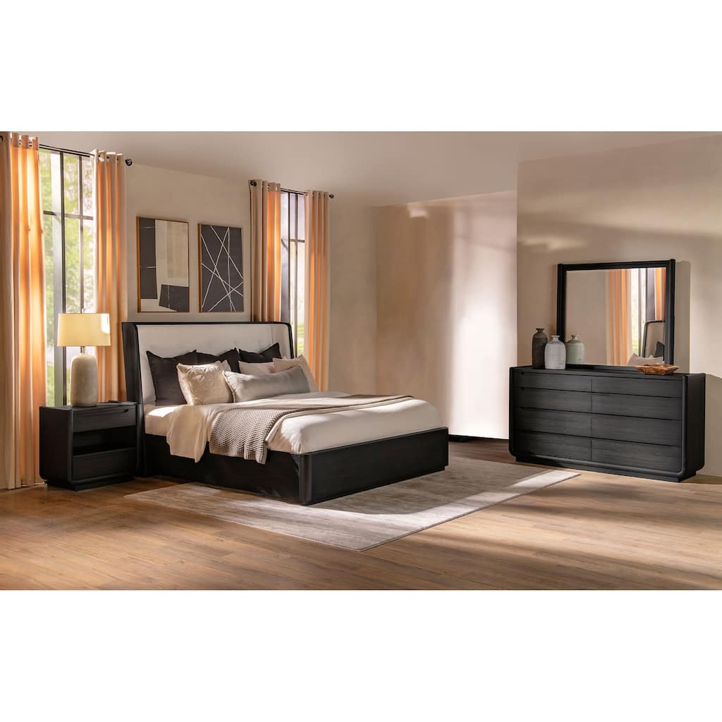 Leandro Bedroom Set Burnished Black