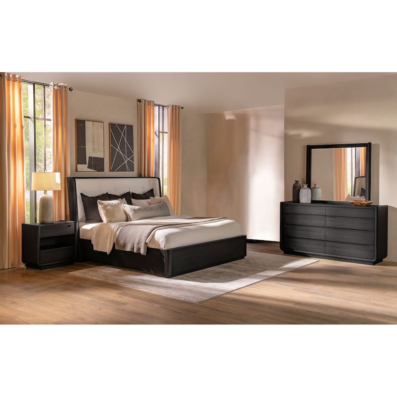 Leandro Bedroom Set Burnished Black