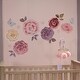 preview thumbnail 3 of 2, Lambs & Ivy Secret Garden Large Pink Flowers/Butterflies Wall Decals/Stickers