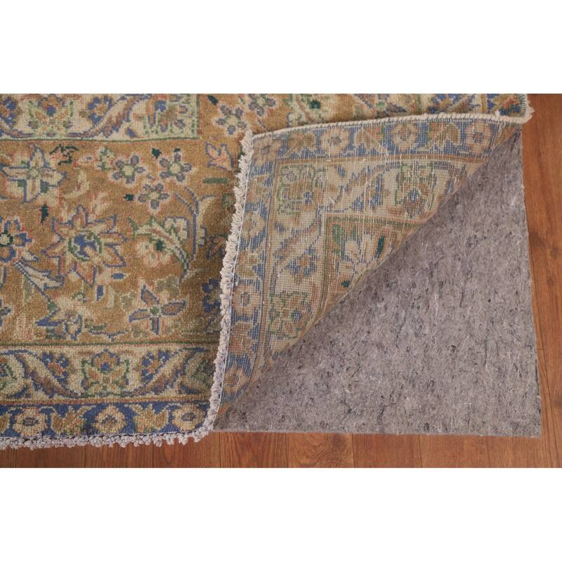 Hand Knotted Oriental 100% Wool Carpet Traditional Floral Oranges & Rust Kashan Area Rug - 13' 0'' X 9' 6''