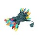 preview thumbnail 1 of 4, 70 Light C6 True Twinkle LED Christmas Mini Light Set, Multicolor, Green Wire, 24 Feet String Lights - Multi