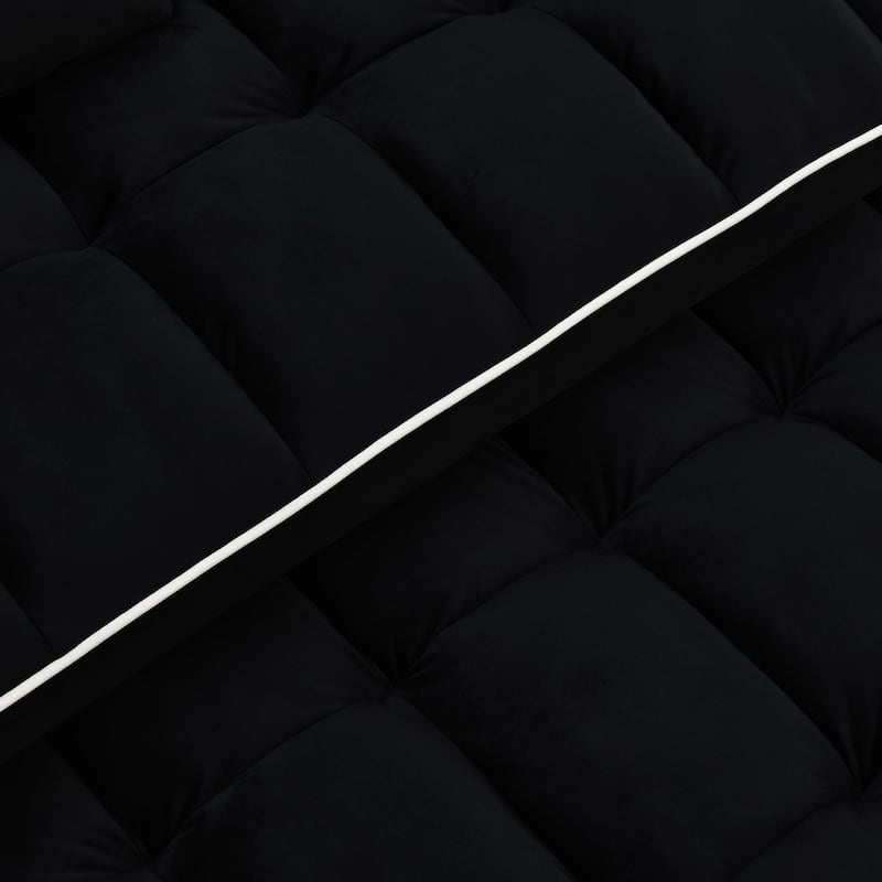 Small Folding Loveseat Sofa Bed with Adjustable Backrest, 55.5" Velvet Pull-Out Couch with USB Charging Port, Phone Holder