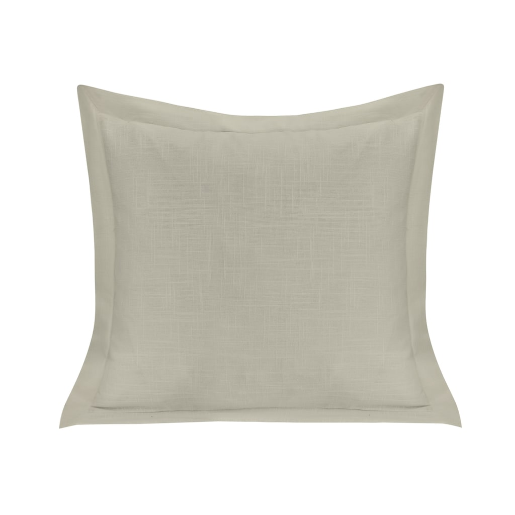 HiEnd Accents Luna Single Flanged Washed Linen Pillow, 20"x20"