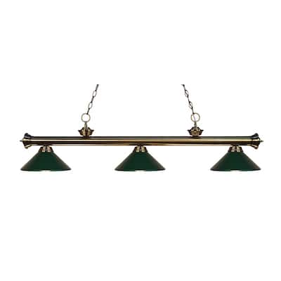 Z-Lite Riviera 3 Light 57" Wide Billiard Multi Light Pendant with Dark