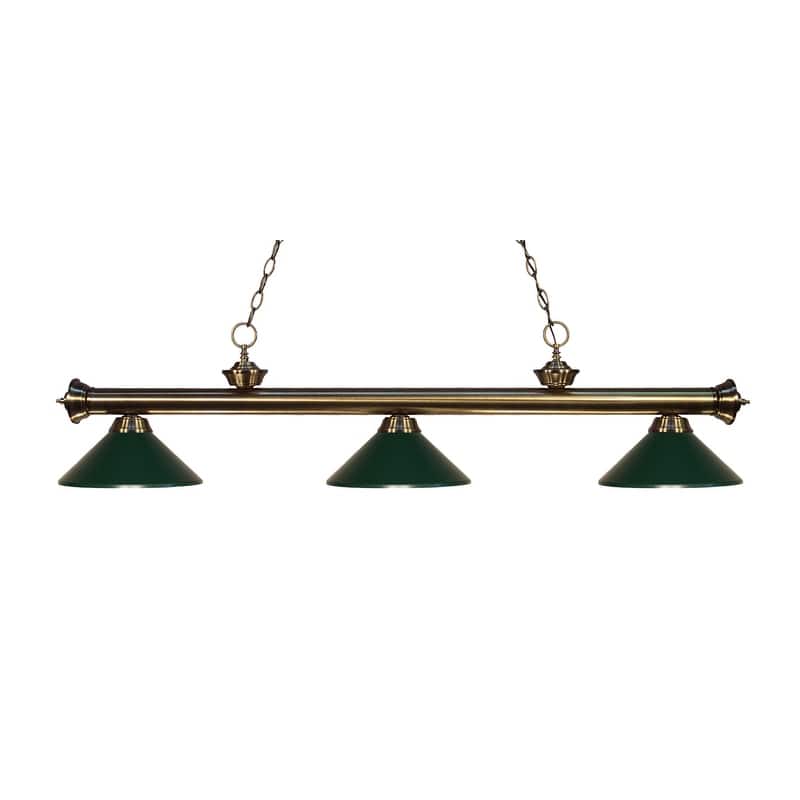Z-Lite Riviera 3 Light 57" Wide Billiard Multi Light Pendant with Dark