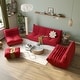preview thumbnail 13 of 31, Sponge Lazy Sofa Set Teddy Fabric Couches