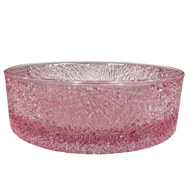 Stadium 16" & 14" Round Basin Glass Bathroom Vessel Sink