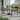 Sintra Grey Ceramic Patio 76" Dining Table with Umbrella Hole