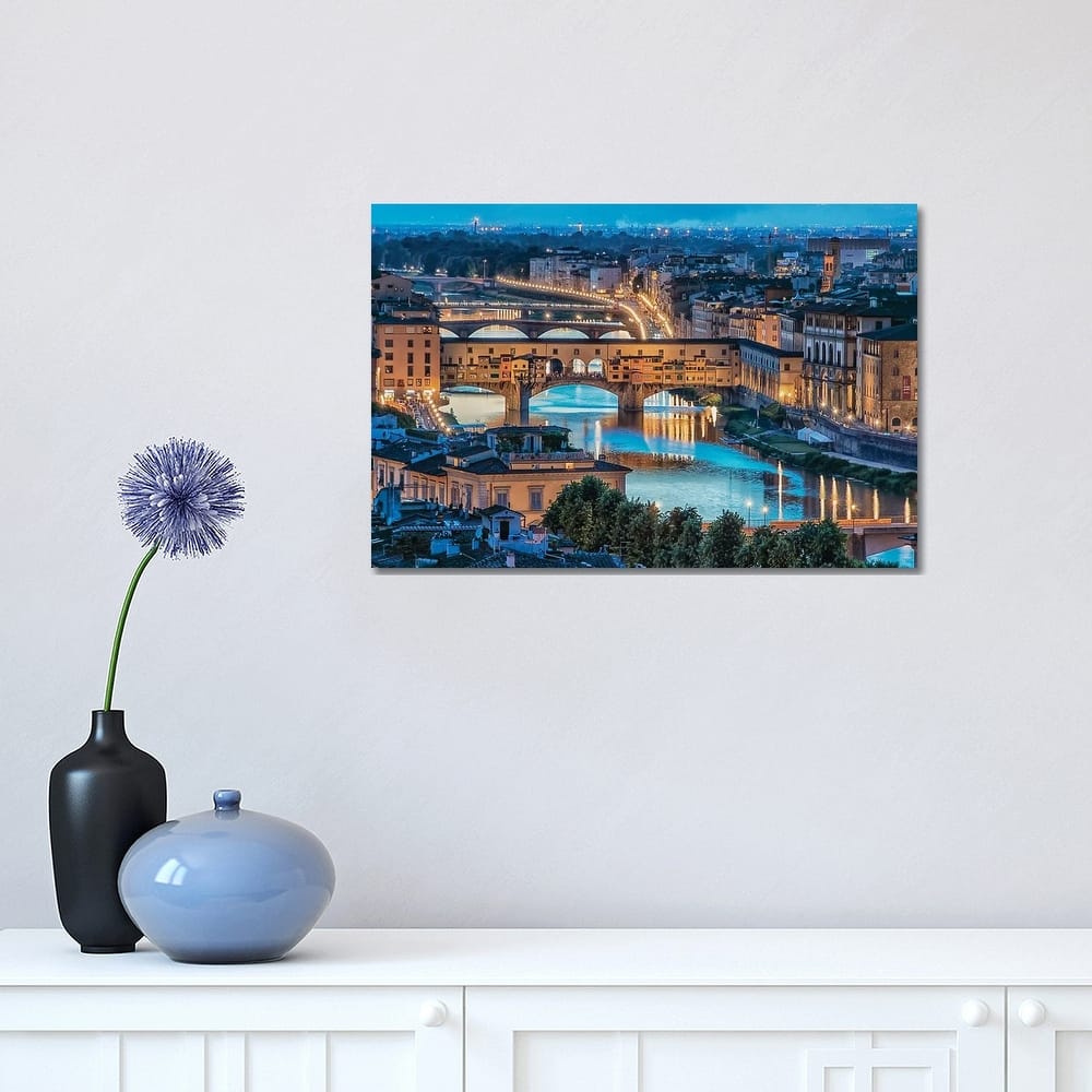 iCanvas "Florence At Dusk" by Manjik Pictures Canvas Print