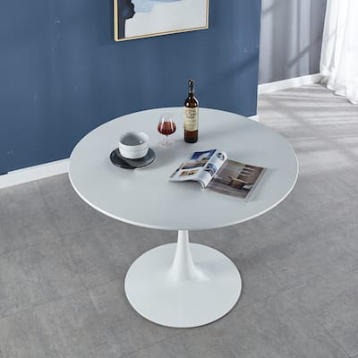 White Tulip Table Mid-century Dining Table for 4-6 people