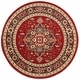 preview thumbnail 30 of 29, SAFAVIEH Mahal Reka Traditional Grandeur Red/ Natural Rug 6'7" Round - Red/Creme - Round