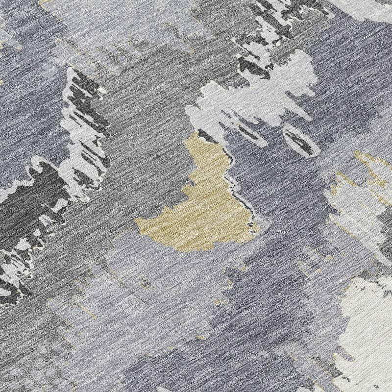 Machine Washable Indoor/ Outdoor Chantille Ombre Abstract Rug