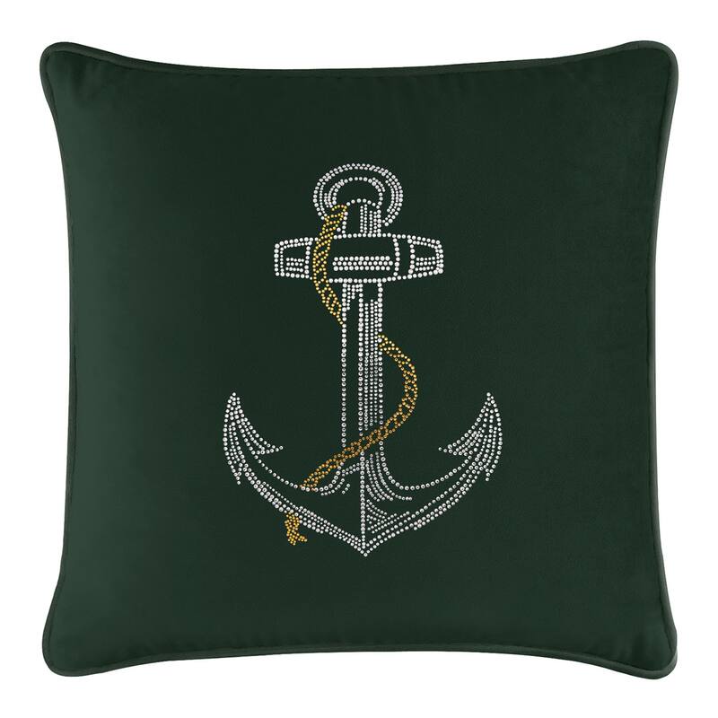 Sparkles Home Rhinestone Anchor Pillow