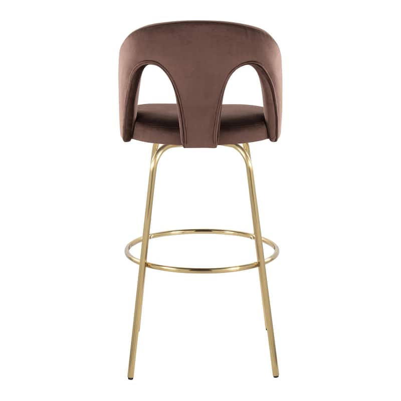 Ava Upholstered 30" Fixed-Height Barstool - Set of 2