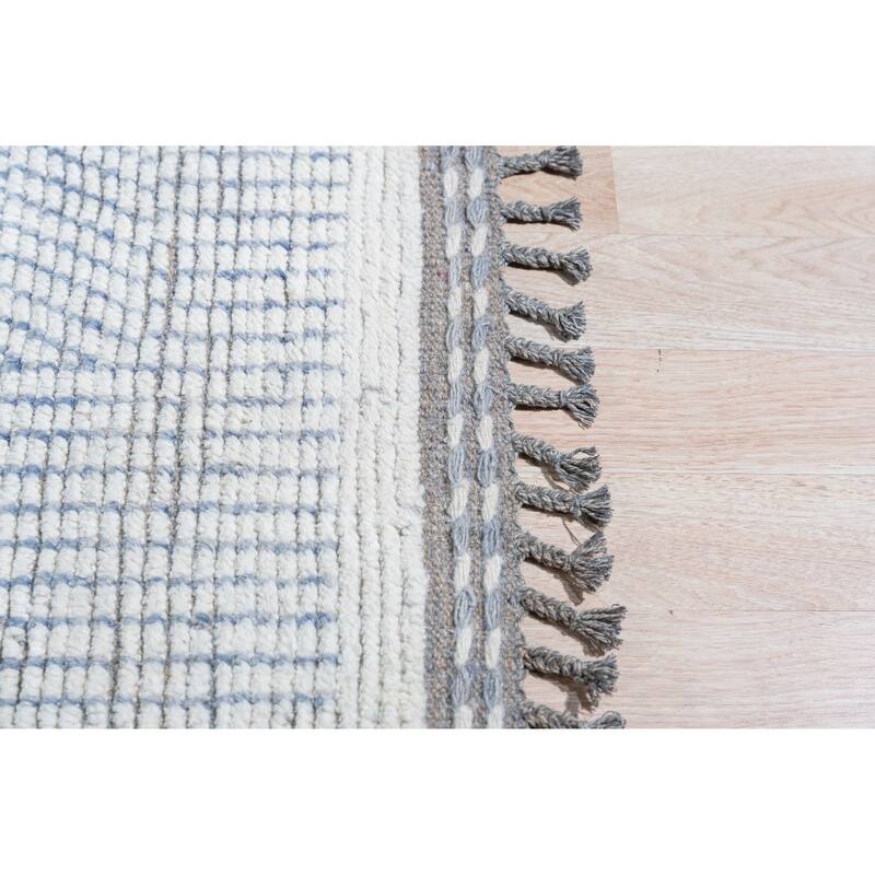 Home Decor Ivory Hand-Knotted Wool Contemporary Marrakech Handspun Area RugTimeless Elegance for Living Room, Bedroom, Office, o