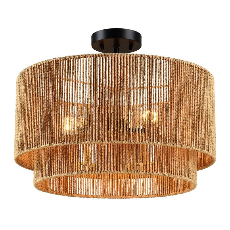 Dorn Tiered Drum Semi-Flush Mount