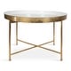 preview thumbnail 5 of 11, Kate and Laurel Celia Round Metal Coffee Table - 28.25x28.25x19