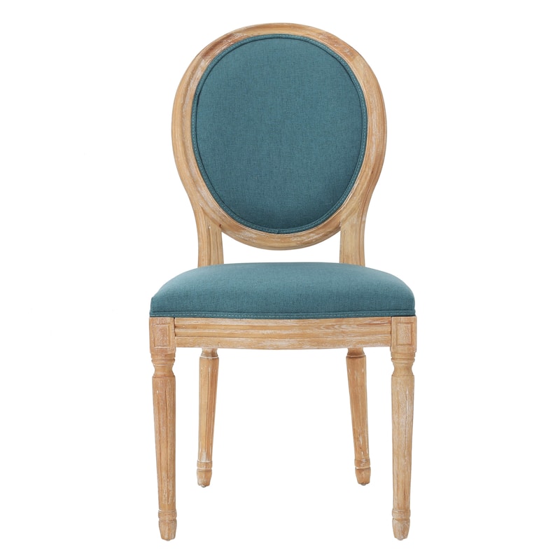 Phinnaeus French Country Fabric Dining Chairs (Set of 2) by Christopher Knight Home