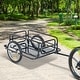 aosom wanderer cargo bike trailer