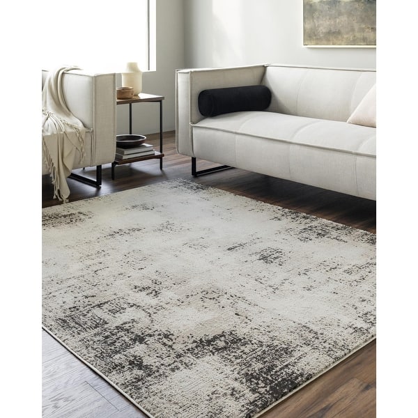 slide 2 of 11, Livabliss Allegro Modern Area Rug 6' 7" x 9' - Ivory/Charcoal