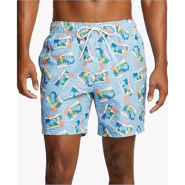 mens tropical swim trunks
