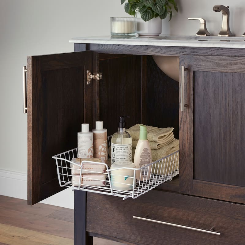 ClosetMaid White Finish 14 in. Pull Out Cabinet Organizer