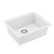 preview thumbnail 39 of 49, Karran Undermount 24.38 in Single Bowl Quartz Kitchen Sink