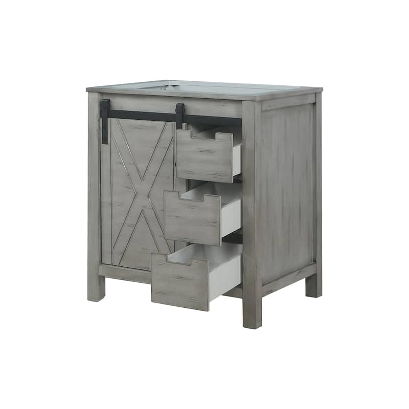 Marsyas 30 in W x 22 in D Dark Grey Bath Vanity