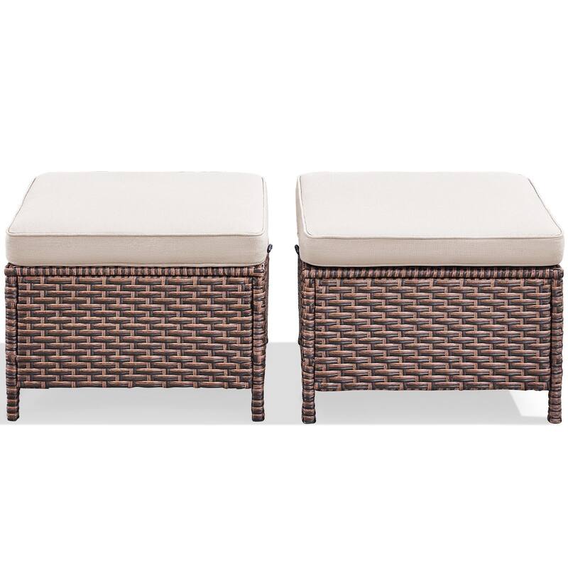 Pocassy Outdoor Sofa Swivel Chairs Patio Chair Funiture Set
