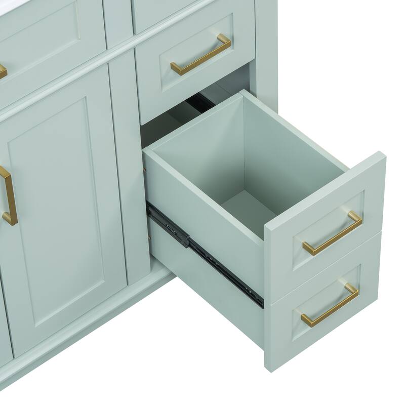 36" Modern Bathroom Vanity with Ceramic Sink