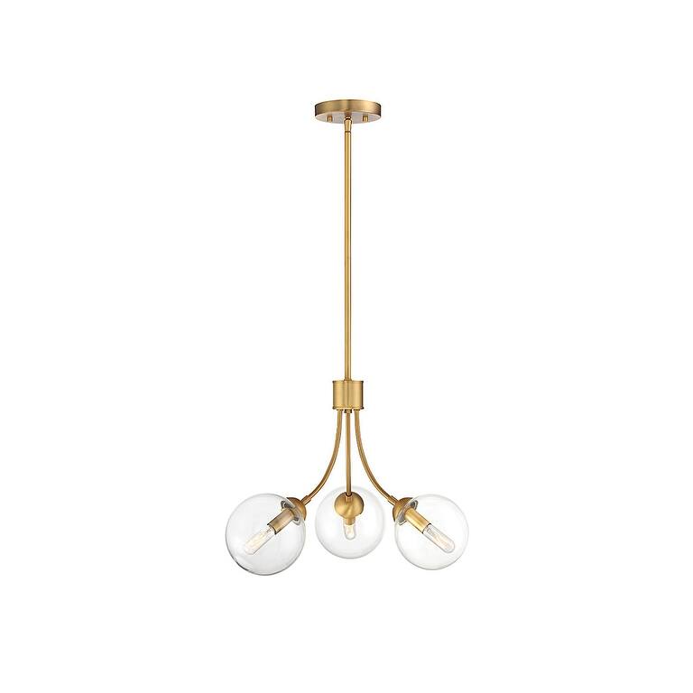 Meridian M10057 3 Light 18" Wide Chandelier