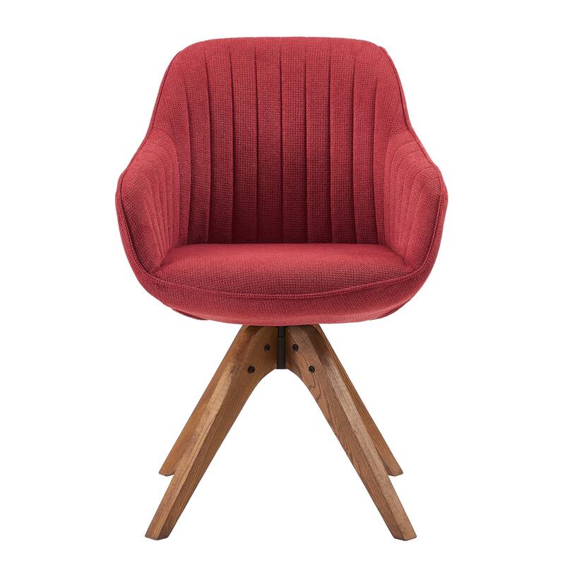 Art Leon Modern Wood Swivel Chair with Oak Legs