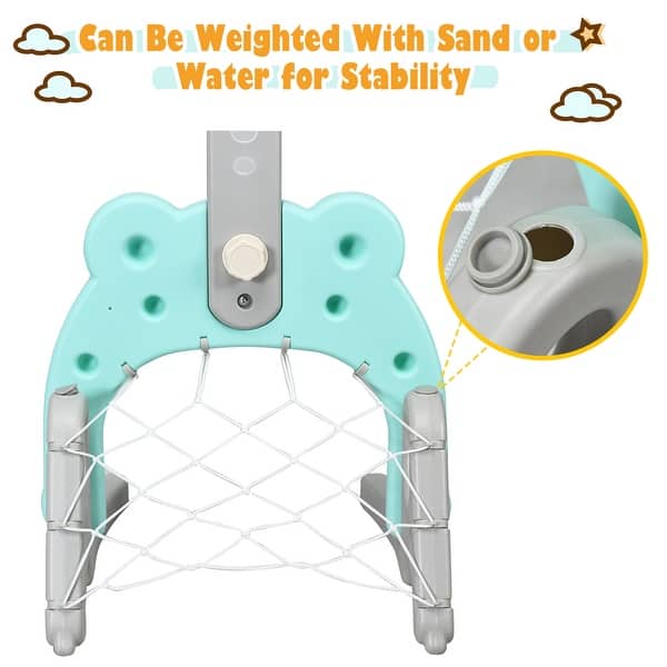 Shop Costway Adjustable Kids 3 In 1 Sports Activity Center