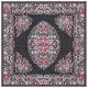 preview thumbnail 5 of 28, SAFAVIEH Besarabian Machine Washable Jaime French Country Rug 6'7" Square - Black/Sage