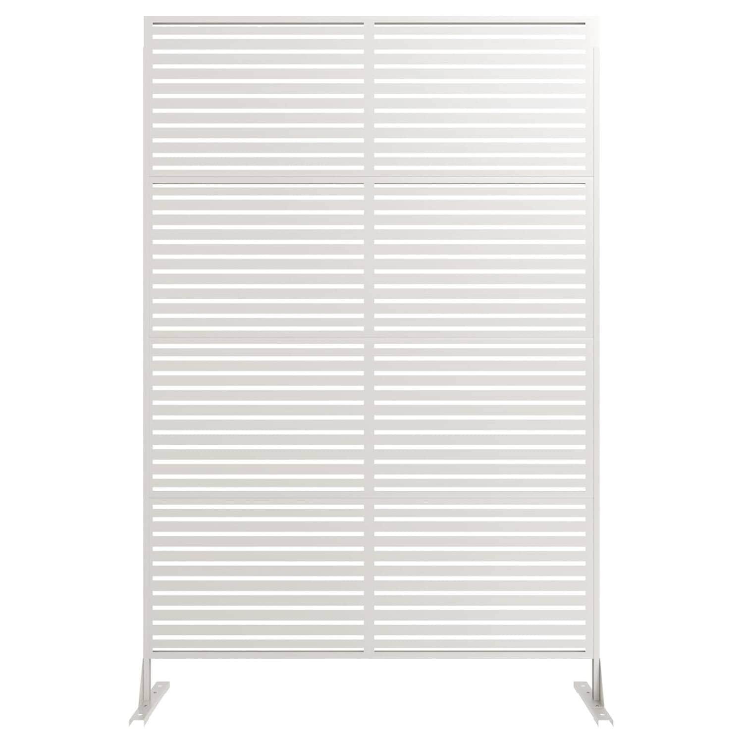 72 in Freestanding Decorative Metal Garden Fence, Privacy Screen Panel, 1 PC