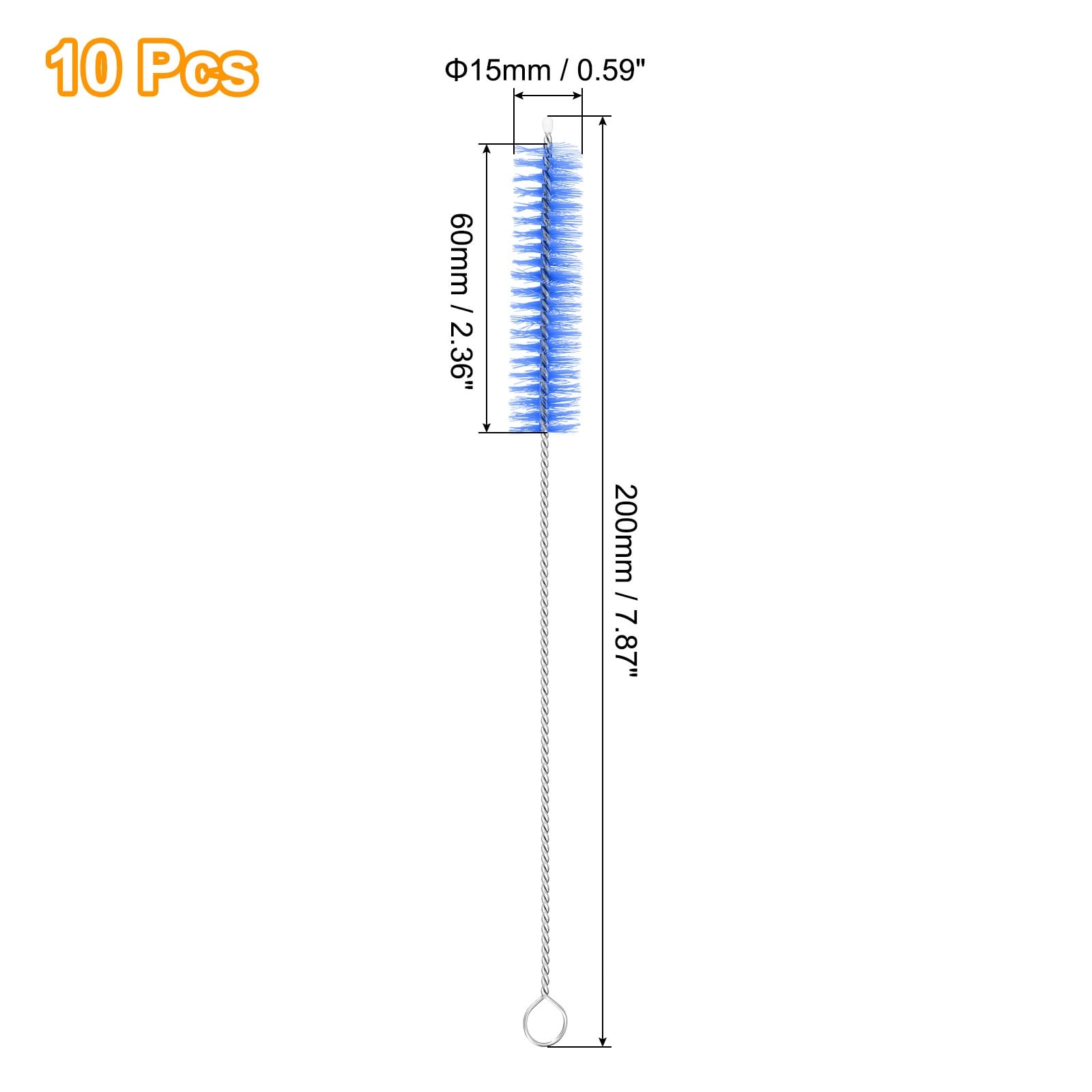 Drinking Straw Cleaning Brushes, Bristles Long Straw Brush Pipe Cleaner for Washing Straws Pot Spout, Sippy Cup, Bottle and Tube