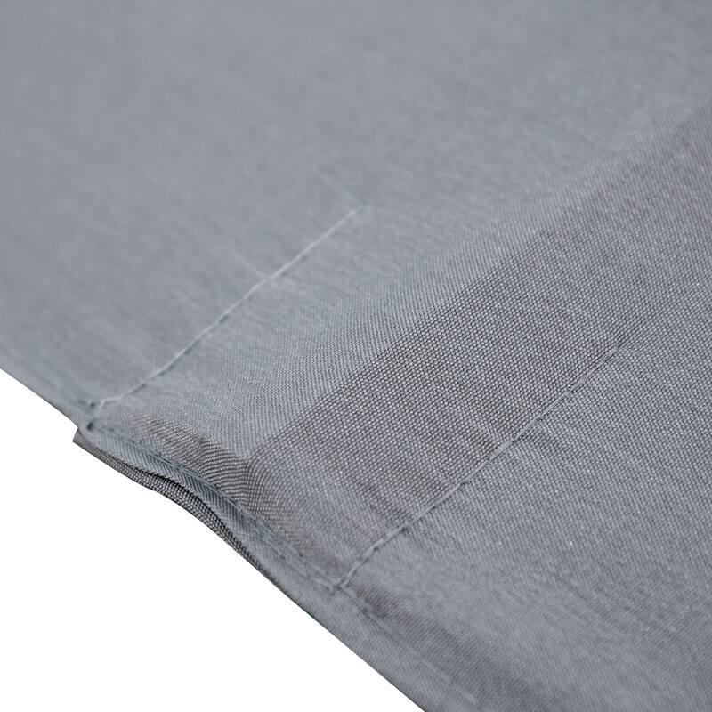 9' x 7' Solar LED Patio Umbrella with Tilt & Crank for Outdoor Shade and Light