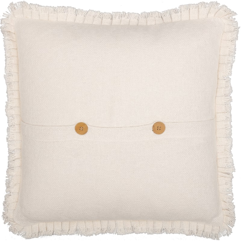 Farmhouse Bedding VHC Cotton Burlap 18x18 Pillow Solid Color (Pillow Cover, Pillow Insert)