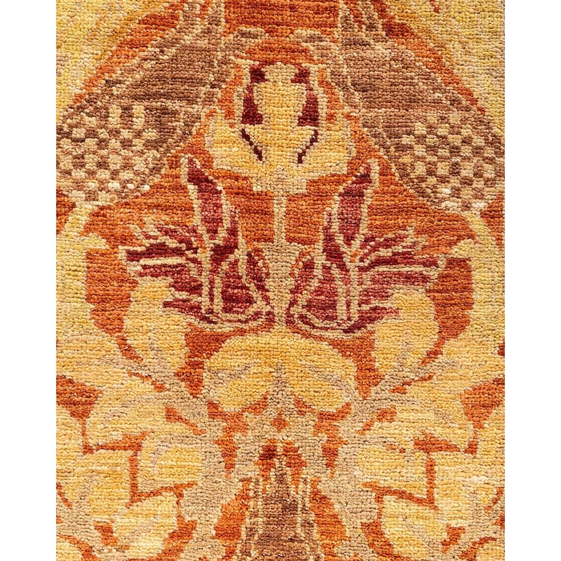 Contemporary Overdyed Wool Hand Knotted Area Rug - 7' 10" x 9' 7"