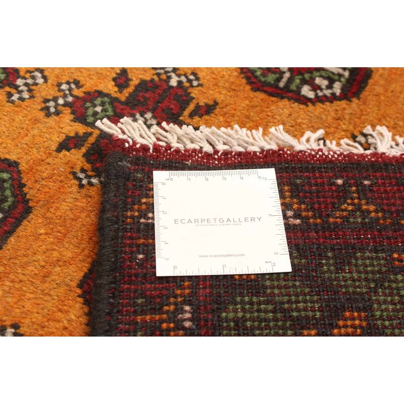 ECARPETGALLERY Hand-knotted Uzbek Kargahi Copper Wool Rug - 5'3 x 8'1