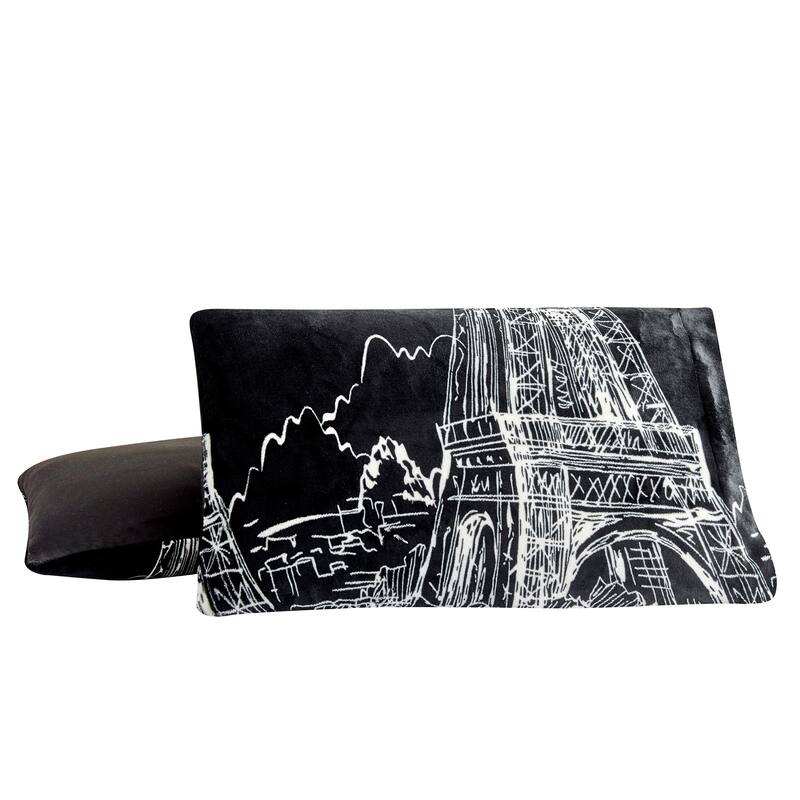 3 piece Fleece/ Sherpa Comforter Set