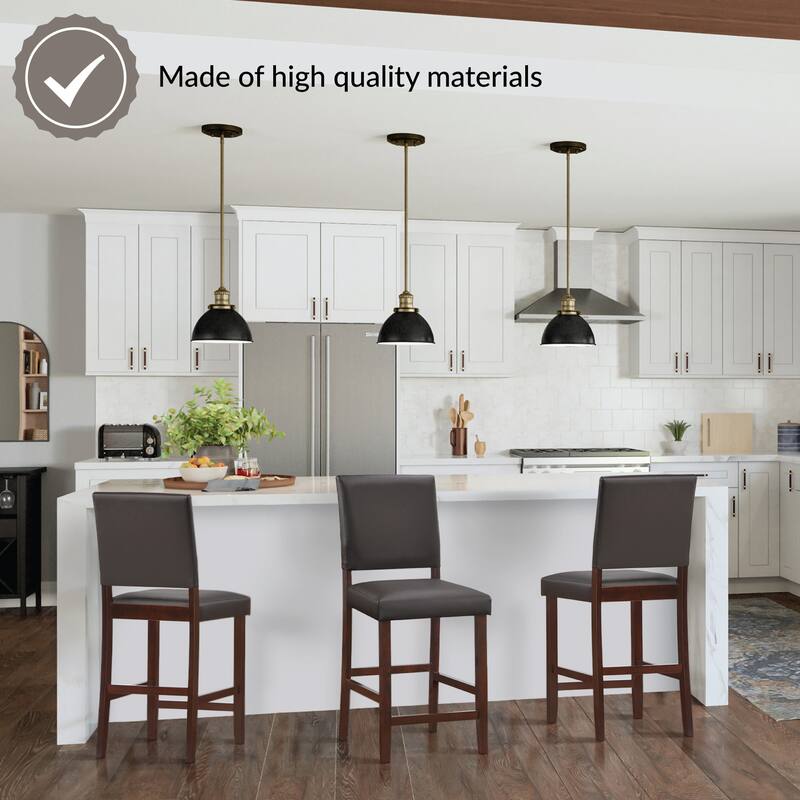 Leick Home Brax Upholstered Counter Height Barstool
