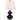 SAFAVIEH Lighting 24-inch Eva Double Gourd Glass Navy Table Lamp (Set of 2) - 14" x 14" x 24"