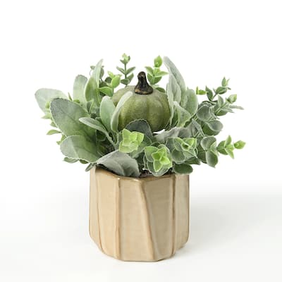 Artificial Plants-Perennial Pumpkin Joy - Green