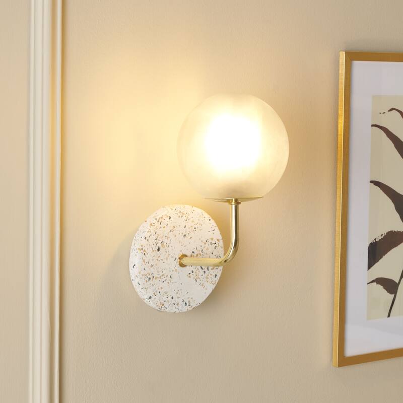 SAFAVIEH Lighting 13" Nicolai Wall Sconce - 9"W x 6"D x 13"H