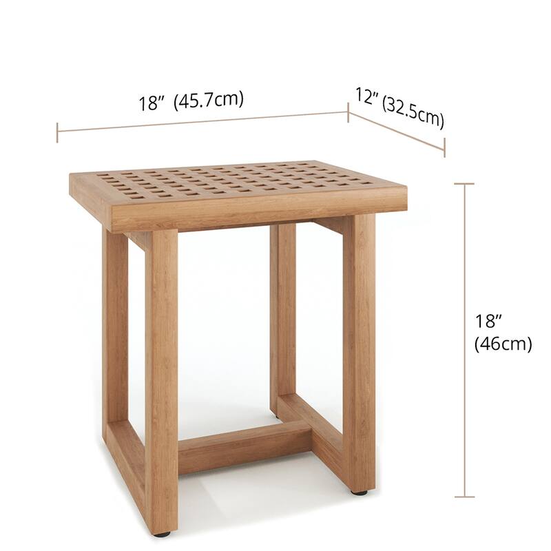 The Original Grate Teak Shower Bench