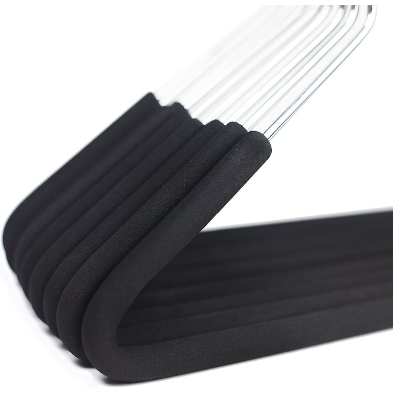 HUJI Open Ended Easy Slide Hangers Organizers Set of 10